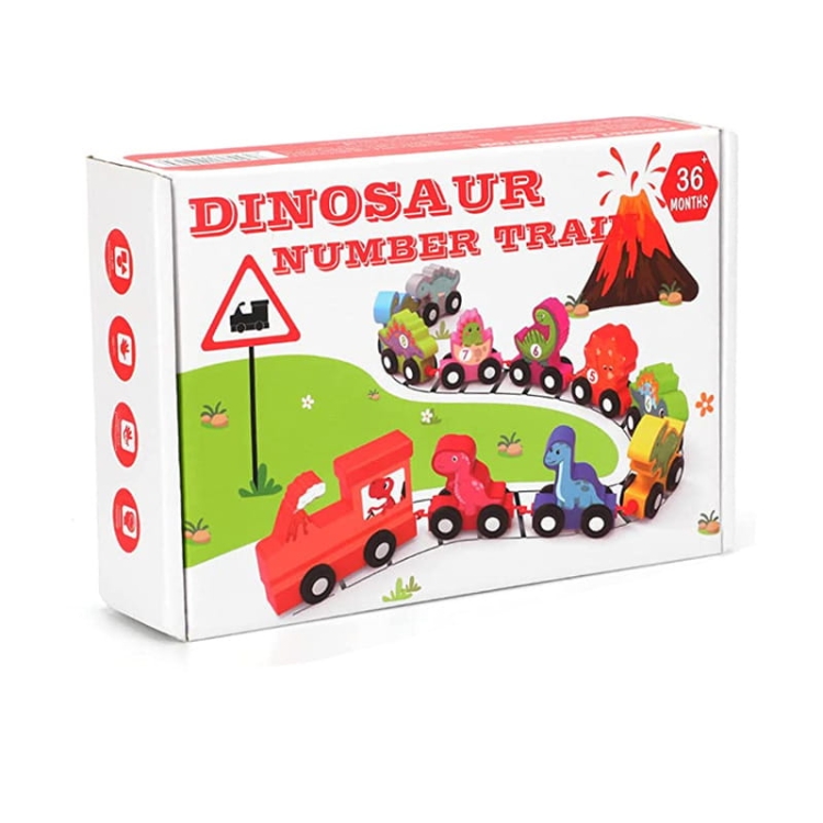 Kolejka drewniana - Dinozaury