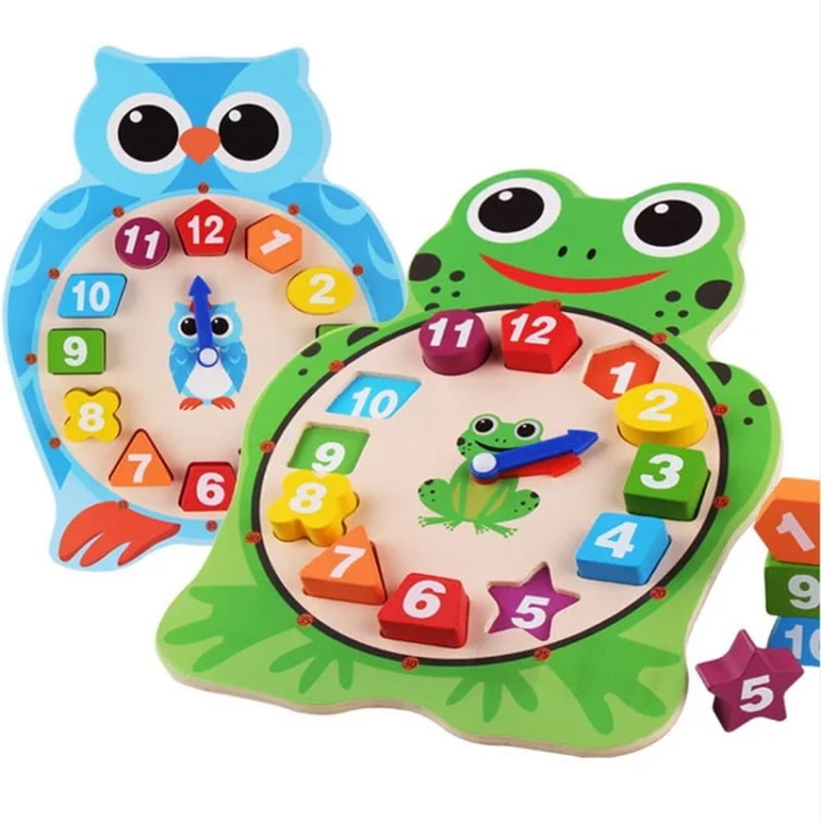 Zegar Montessori - Sowa Żabka