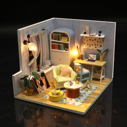 Miniaturowy domek Błękitne retro