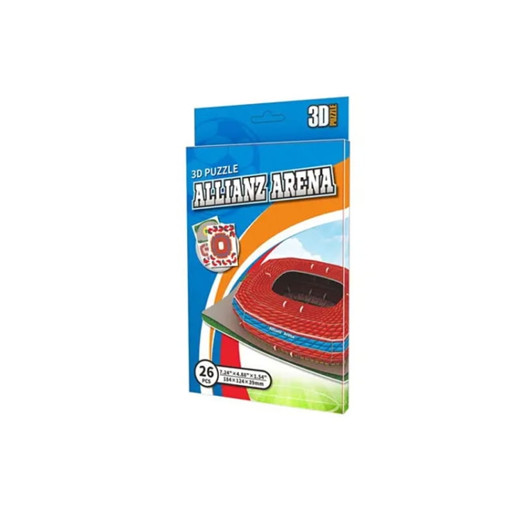 Mini stadion piłkarski - ALLIANZ ARENA - Bayern Monachium FC - Puzzle 3D 26 elementów