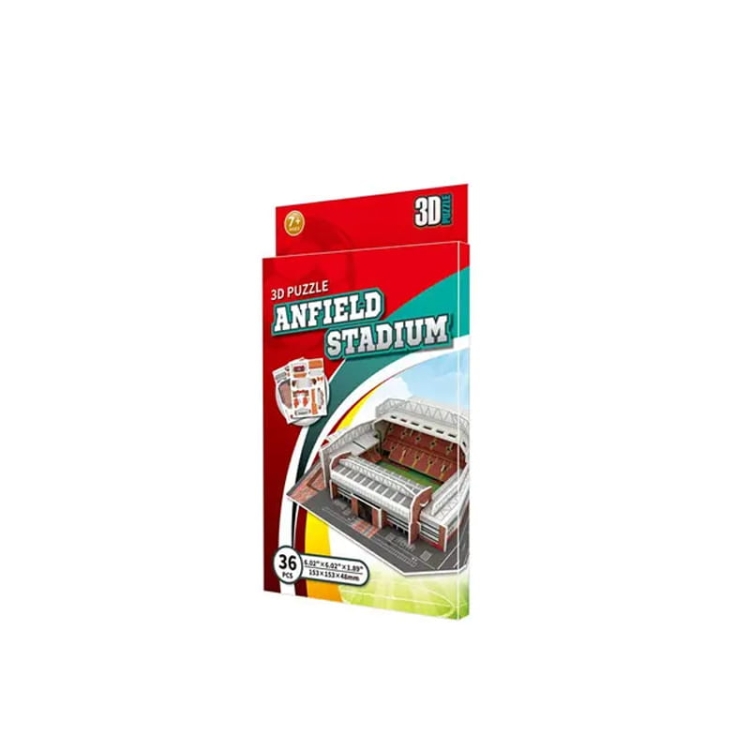 Mini stadion piłkarski - ANFIELD - Liverpool FC - Puzzle 3D 36 elementów