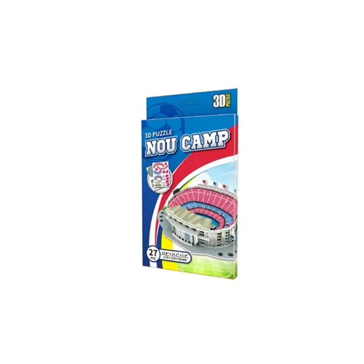 Mini stadion piłkarski - CAMP NOU - Barcelona FC - Puzzle 3D 27 elementów