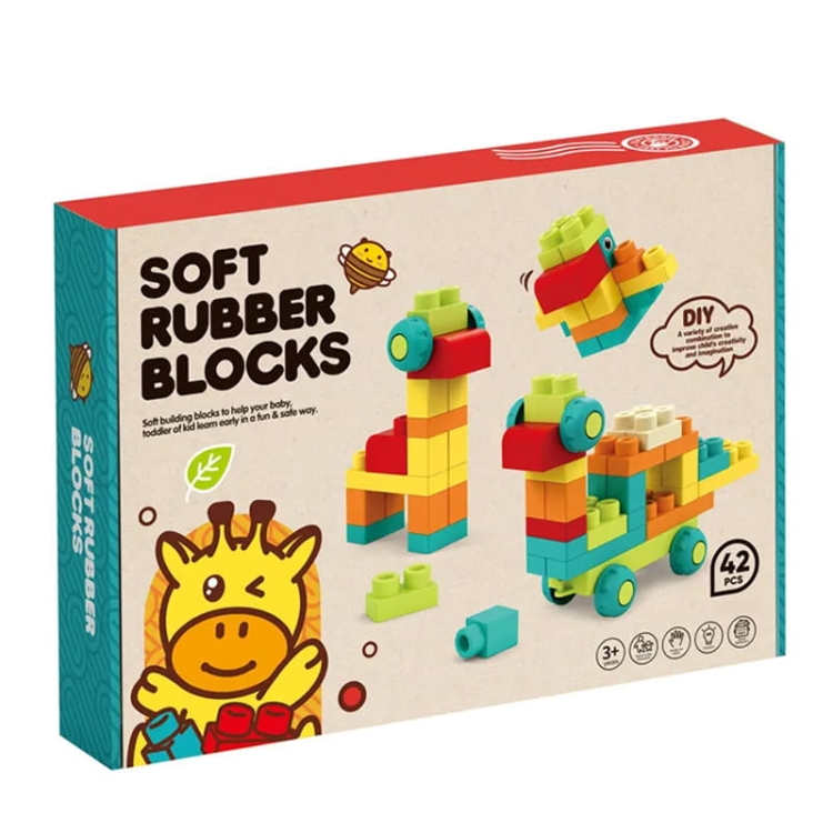 SOFT blocks - miękkie klocki sensoryczne 42 elementy