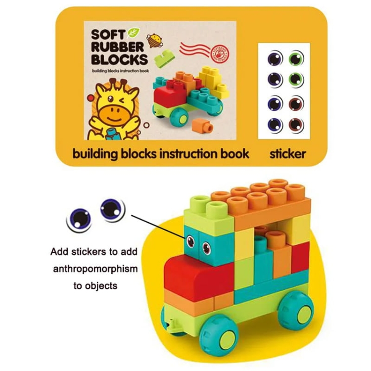 SOFT blocks - miękkie klocki sensoryczne 62 elementy
