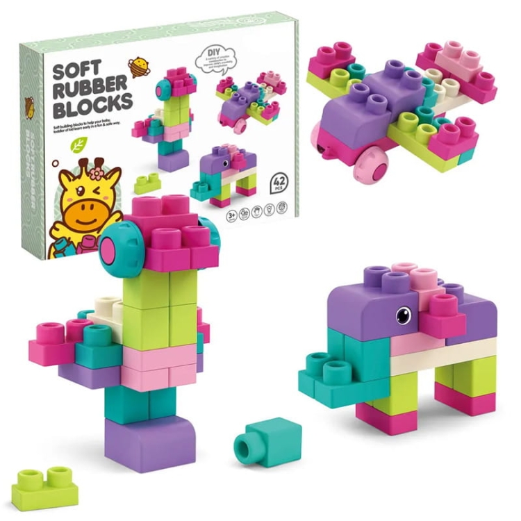 SOFT blocks - miękkie klocki sensoryczne 42 elementy