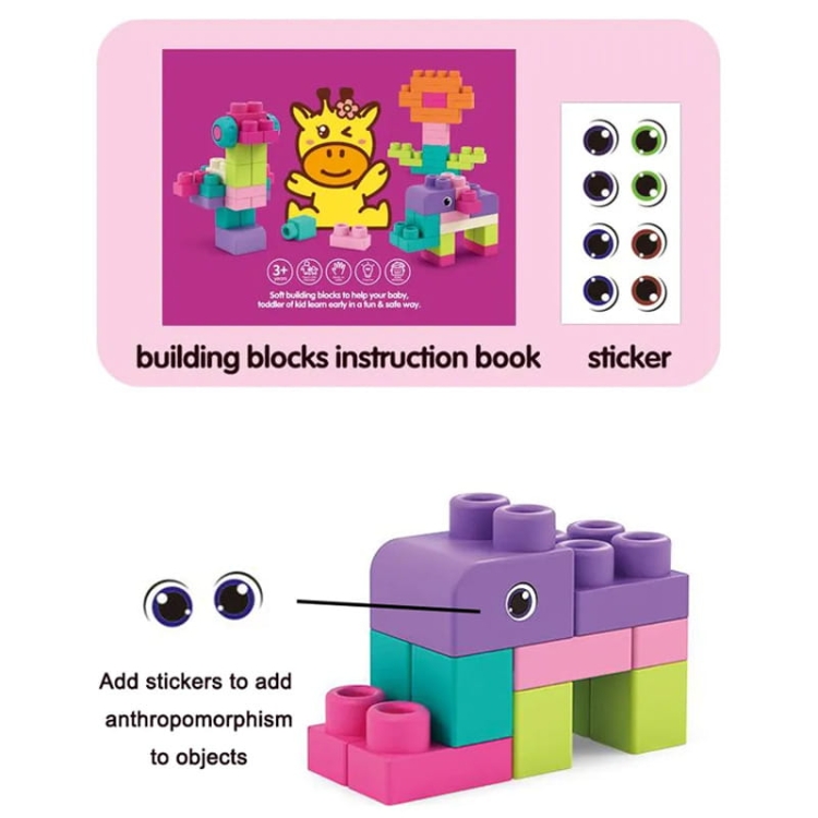 SOFT blocks - miękkie klocki sensoryczne 42 elementy