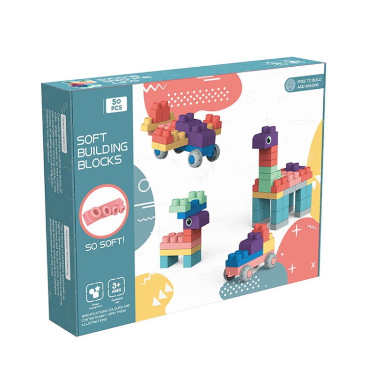 SOFT blocks - miękkie klocki sensoryczne 50 elementów