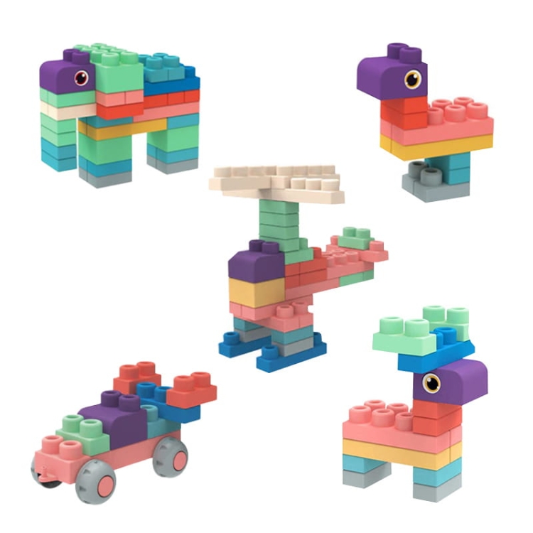 SOFT blocks - miękkie klocki sensoryczne 80 elementów