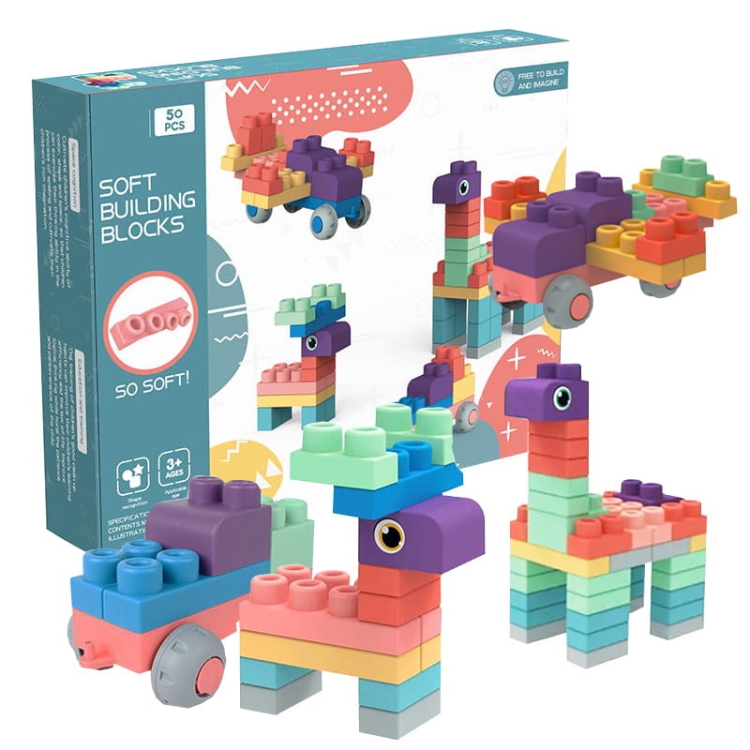 SOFT blocks - miękkie klocki sensoryczne 50 elementów