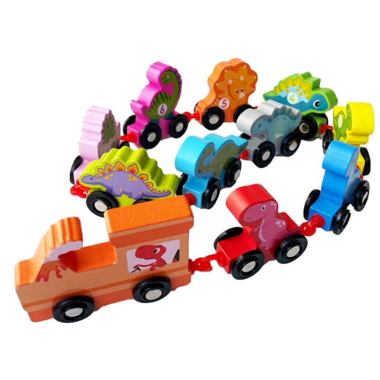 Kolejka drewniana - Dinozaury