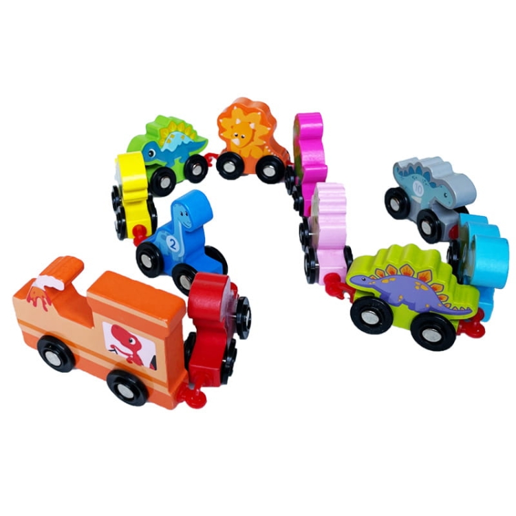 Kolejka drewniana - Dinozaury