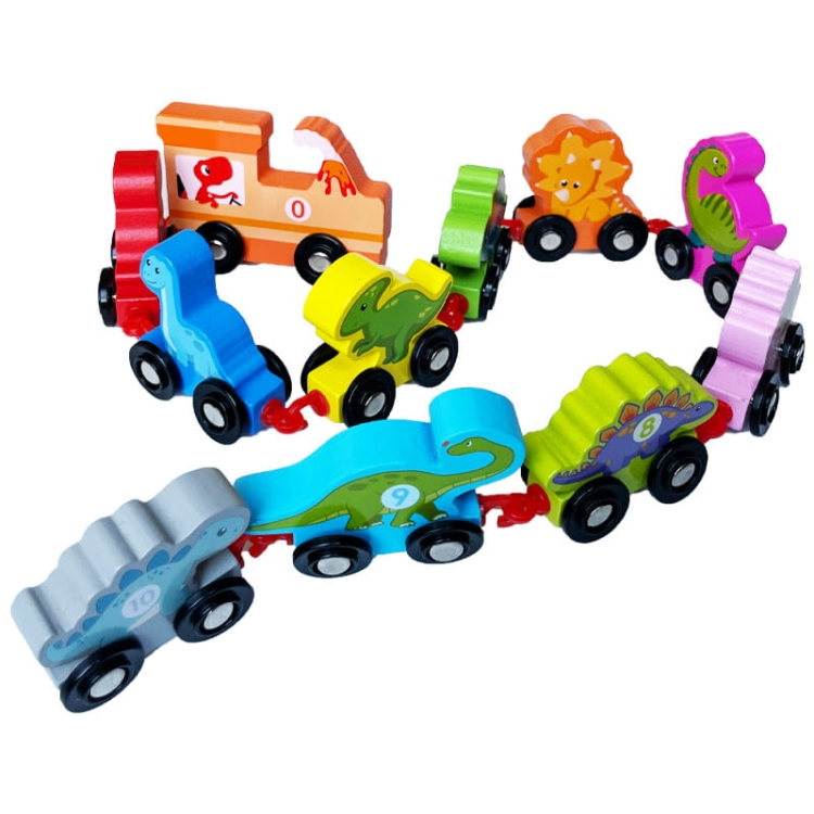 Kolejka drewniana - Dinozaury