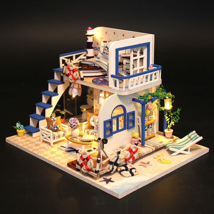 Miniaturowy domek Lazurowy poranek