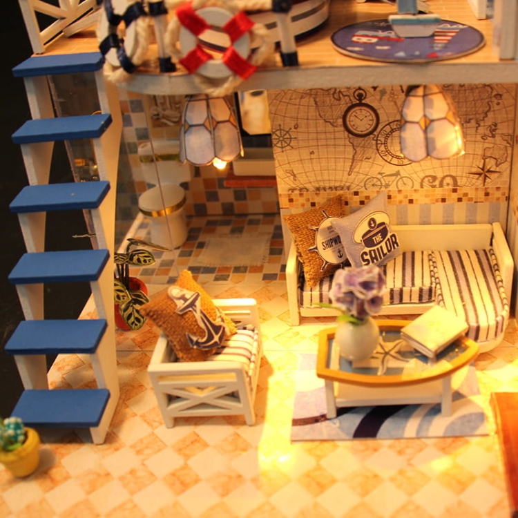 Miniaturowy domek Lazurowy poranek