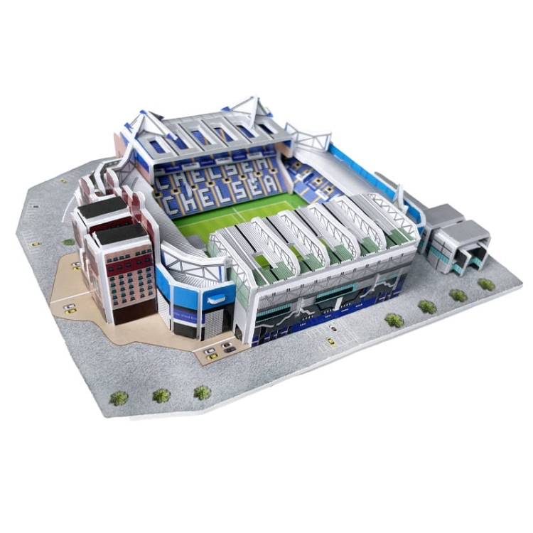 Mini stadion piłkarski - STAMFORD BRIDGE - Chelsea FC - Londyn Puzzle 3D 45 elementów