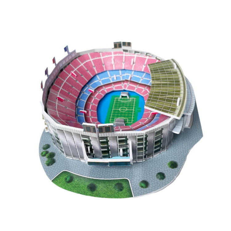 Mini stadion piłkarski - CAMP NOU - Barcelona FC - Puzzle 3D 27 elementów