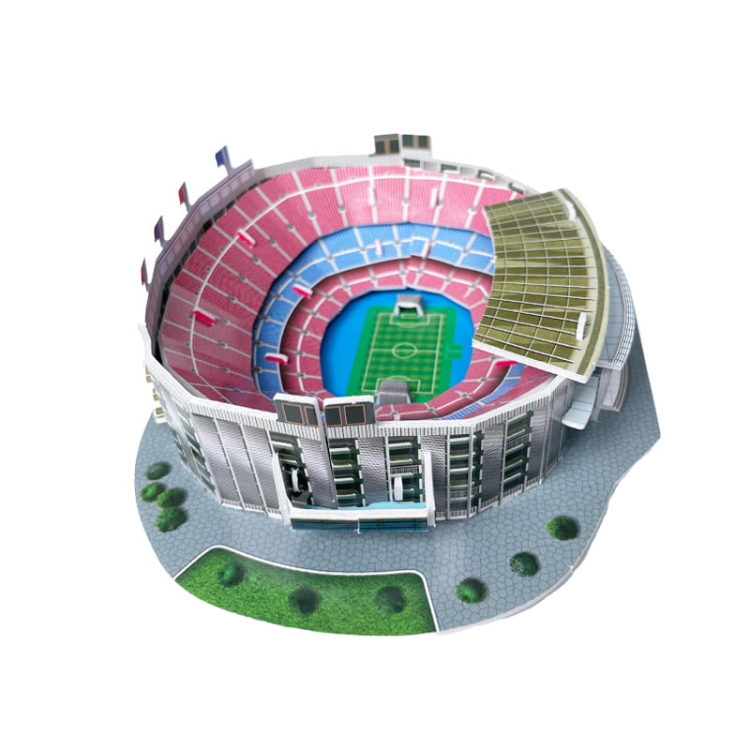 Mini stadion piłkarski - CAMP NOU - Barcelona FC - Puzzle 3D 27 elementów