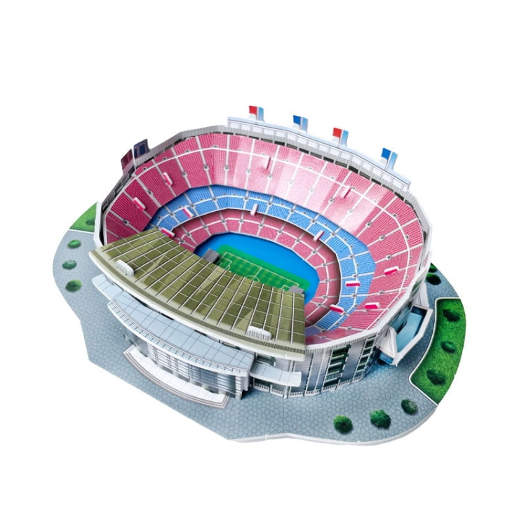 Mini stadion piłkarski - CAMP NOU - Barcelona FC - Puzzle 3D 27 elementów