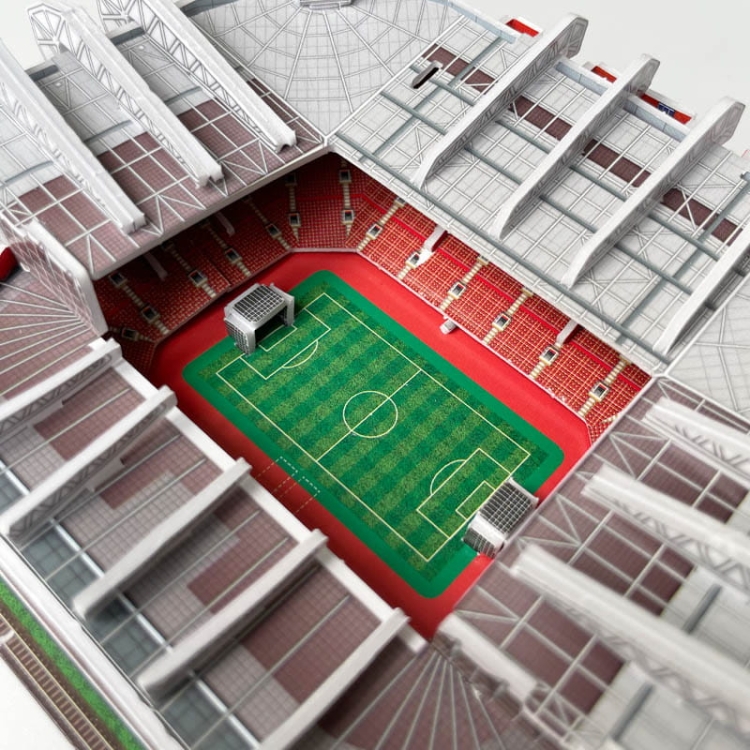 Mini stadion piłkarski - OLD TRAFFORD - Manchester United FC - Puzzle 3D 46 elementów
