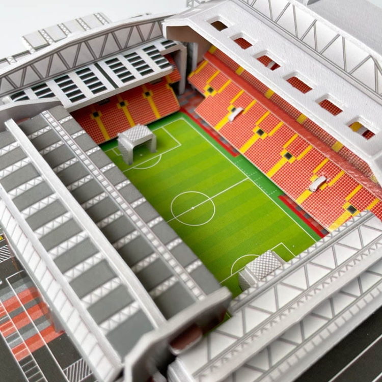 Mini stadion piłkarski - ANFIELD - Liverpool FC - Puzzle 3D 36 elementów