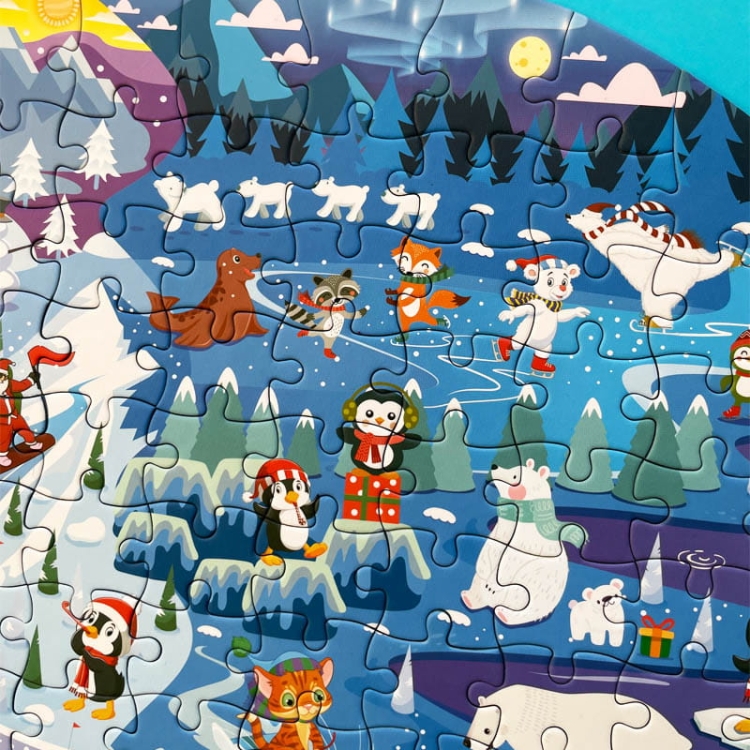 Puzzle edukacyjne Miś polarny - 180 szt