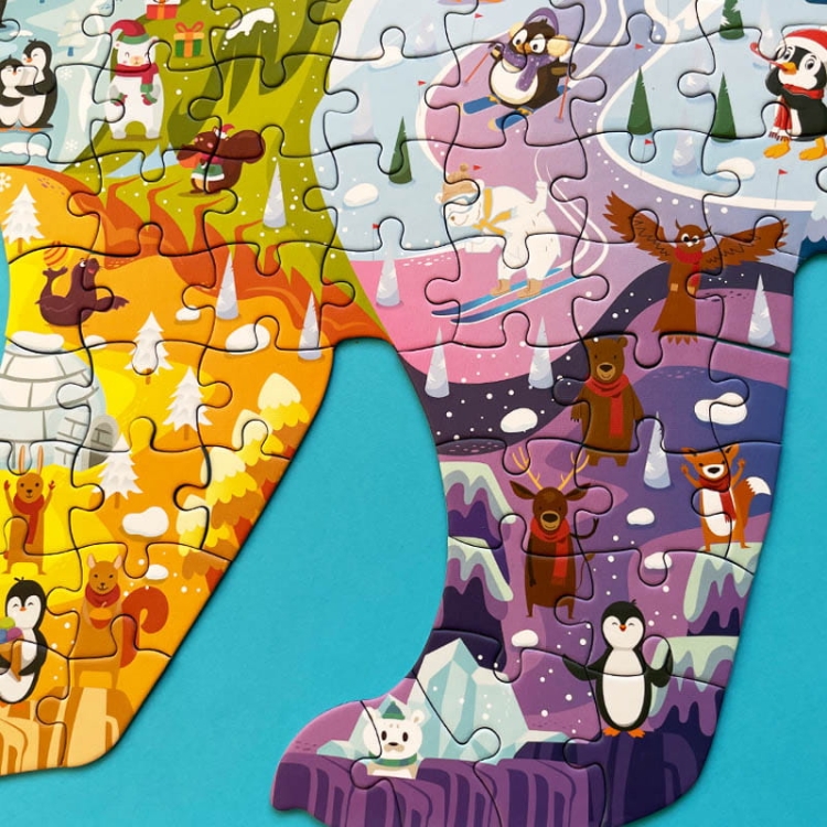 Puzzle edukacyjne Miś polarny - 180 szt