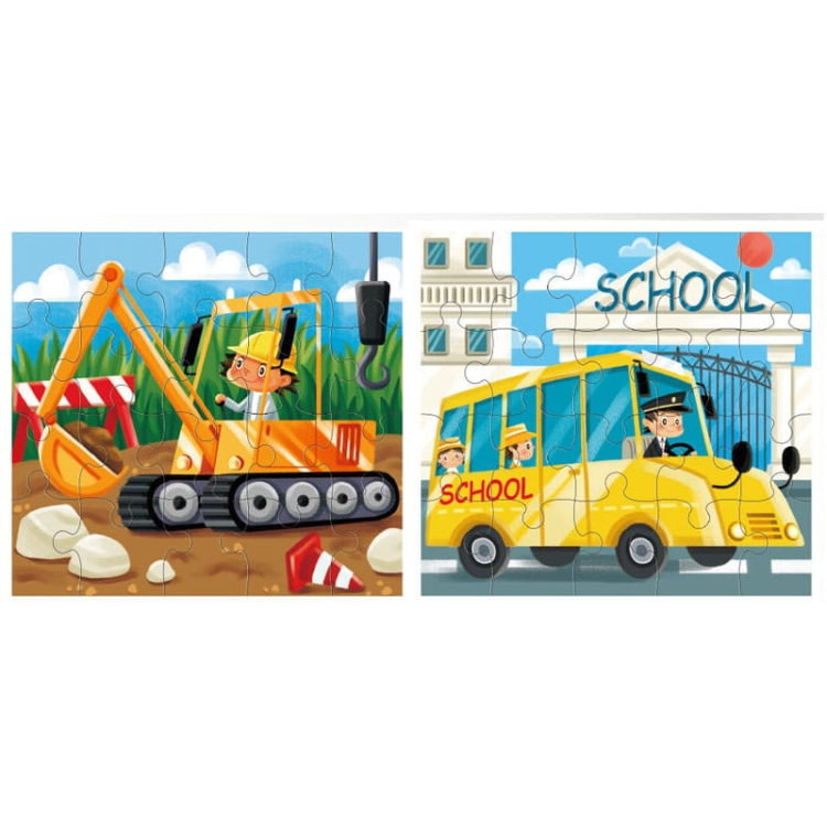 Puzzle edukacyjne - POJAZDY - 120 el.