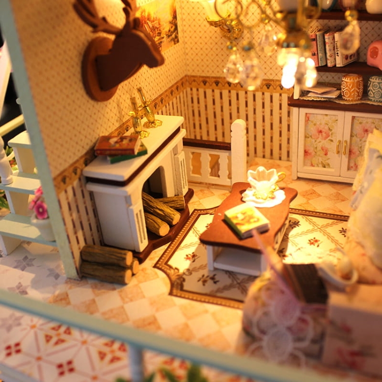 Miniaturowy domek Willa w kwiatach