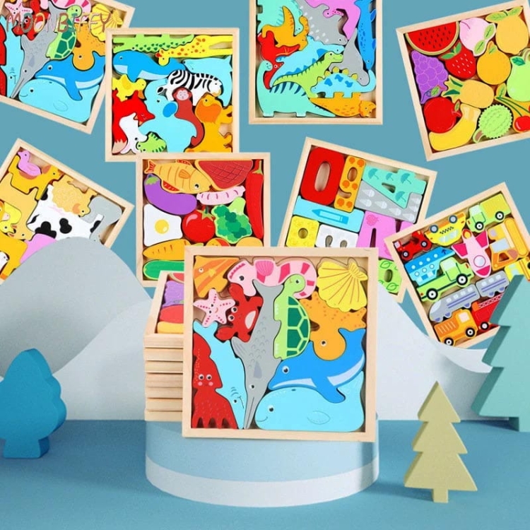 Puzzle drewniane