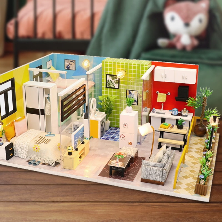 Miniaturowy domek Skandynawskie życie