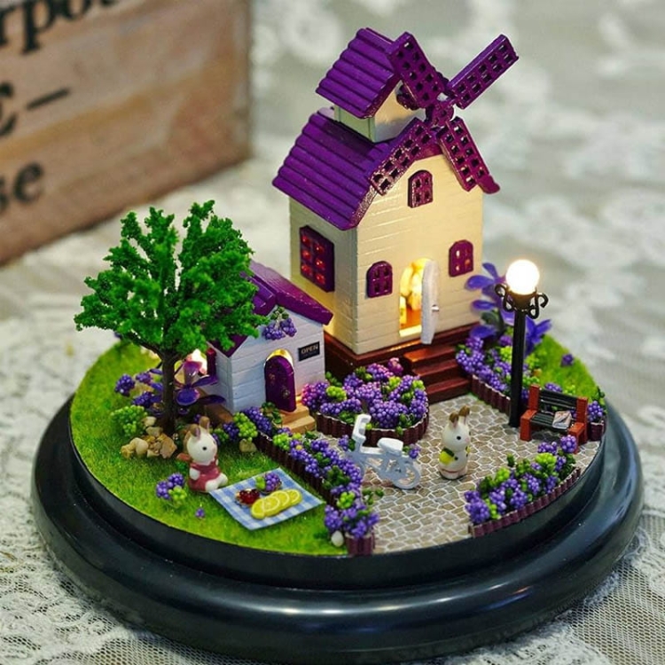 Miniaturowy domek - Lawendowa Prowansja*