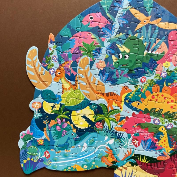 Puzzle edukacyjne Triceratops - 180 szt