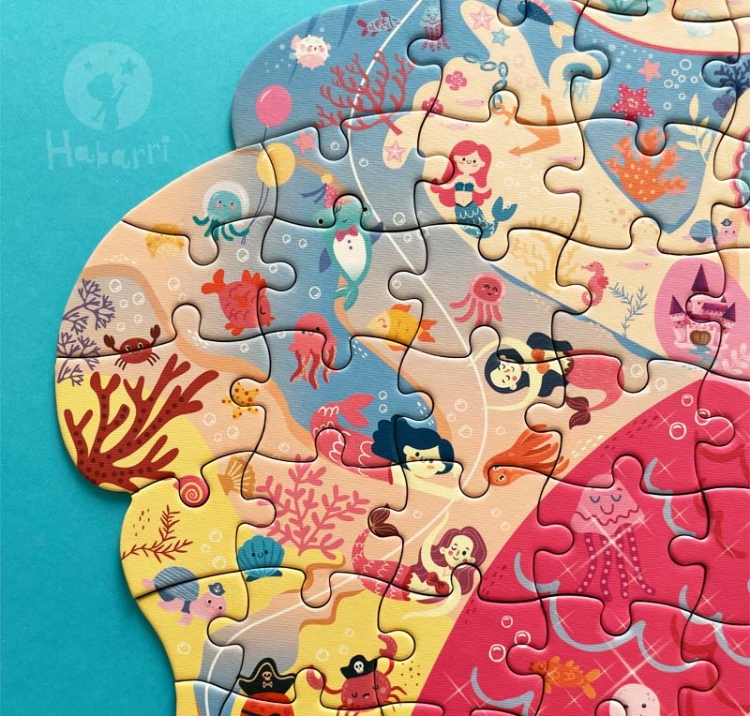 Puzzle edukacyjne - SYRENKA - 180 szt