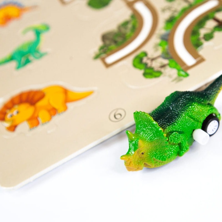 Droga - tor dla samochodów Dinozaury - Puzzle 44 elementy