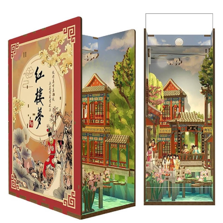 Miniaturowy domek Book Nook - Pawilon Różowego Lotosu