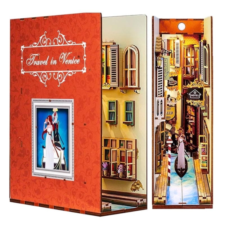 Miniaturowy domek DIY Book Nook - Podróż do Wenecji*