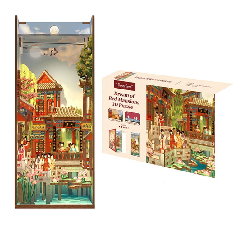 Miniaturowy domek Book Nook - Pawilon Różowego Lotosu