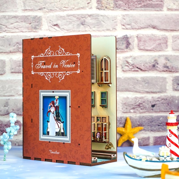Miniaturowy domek DIY Book Nook - Podróż do Wenecji*