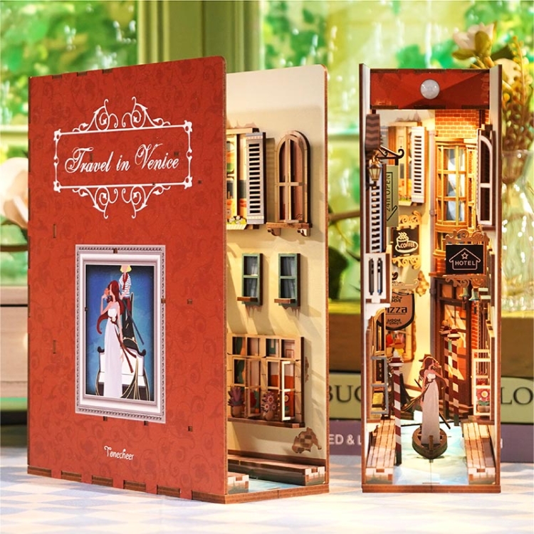 Miniaturowy domek DIY Book Nook - Podróż do Wenecji*