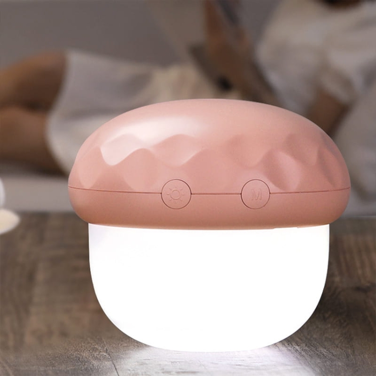 Lampka nocna dla dzieci projektor grzybek różowa