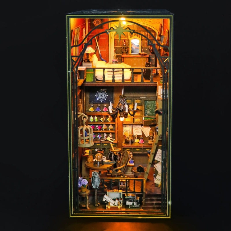 Miniaturowy domek DIY Book Nook - Szkoła magii