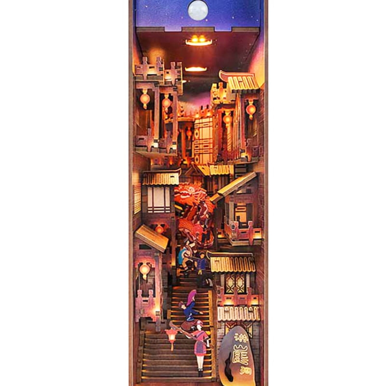 Miniaturowy domek Book Nook - Miasto Błękitnej Rzeki Jangcy