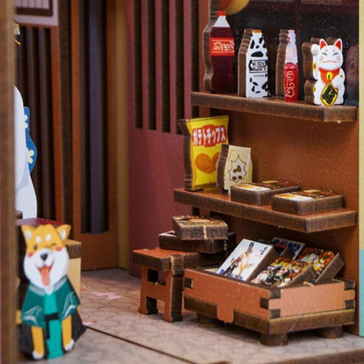 Miniaturowy domek Book Nook - Japoński sklepik