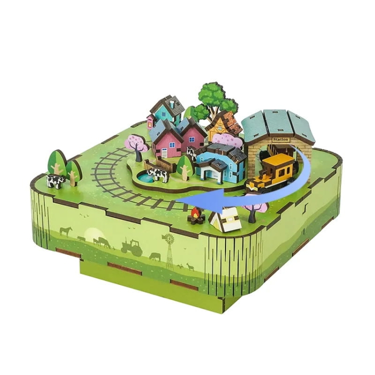 Miniaturowa pozytywka DIY - Wakacje u babci