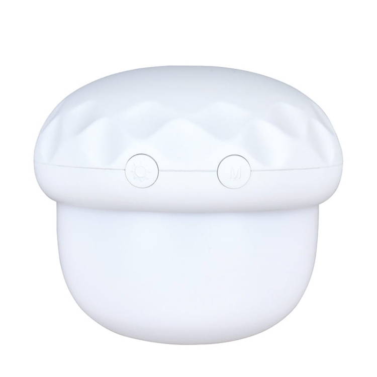 Lampka nocna dla dzieci projektor grzybek biały