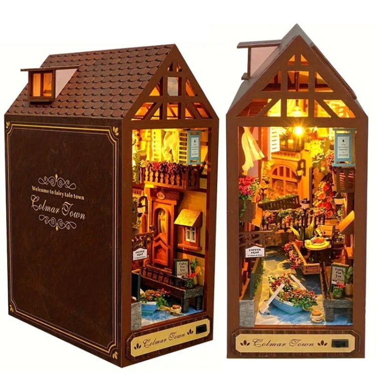 Miniaturowy domek DIY Book Nook - Miasteczko Colmar