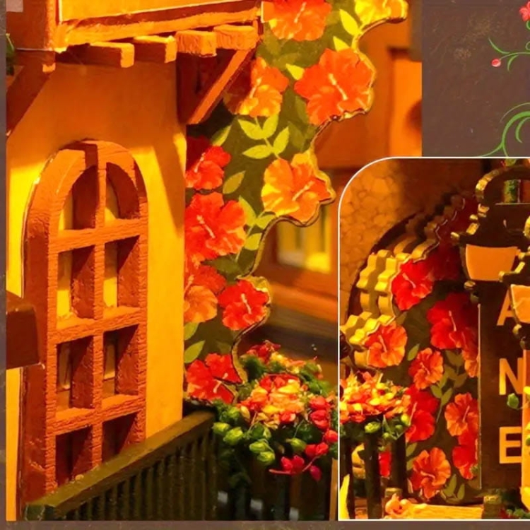 Miniaturowy domek DIY Book Nook - Miasteczko Colmar