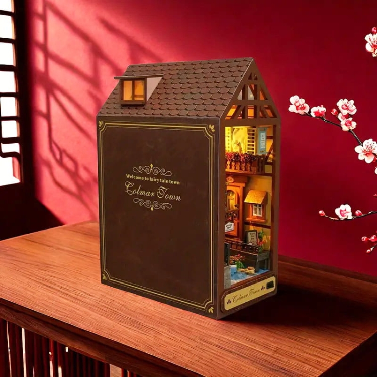 Miniaturowy domek DIY Book Nook - Miasteczko Colmar
