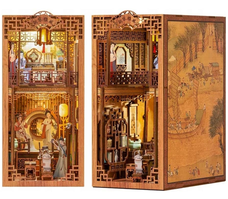 Miniaturowy domek Book Nook - Kwiat jaśminu Dynastii Qing