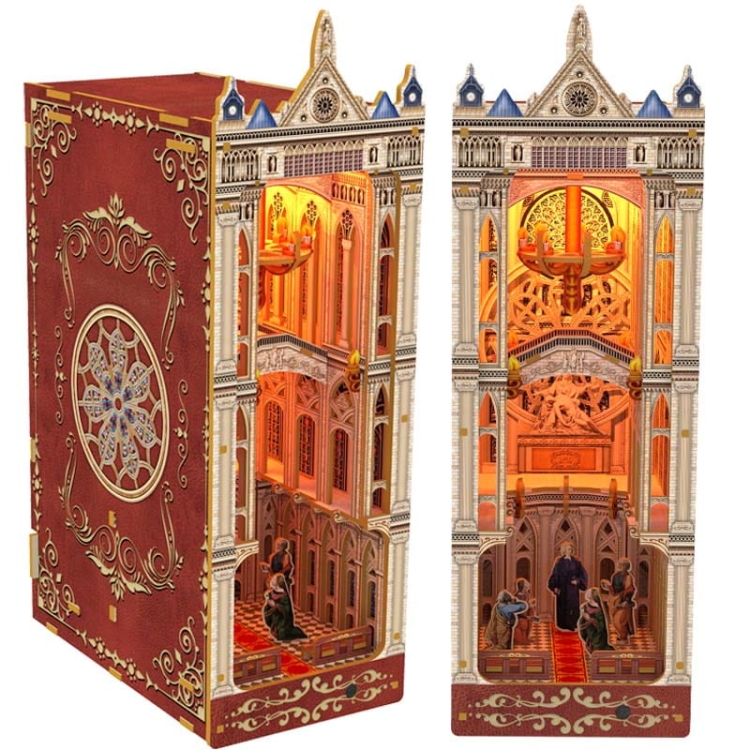 Miniaturowy domek Book Nook - Katedra Notre Dame